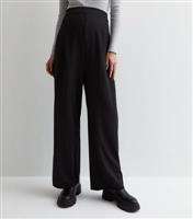 Women's Maternity Black Elasticated Trousers New Look