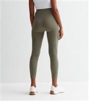 Women's Maternity Khaki Seamless Leggings New Look