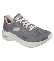 Women's Grey Arch Fit Mesh Trainers Skechers New Look