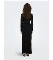 ONLY Black Cotton Tie Side Maxi Dress New Look