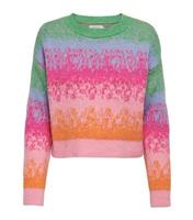 Women's Multicoloured Knit Crew Neck Jumper ONLY New Look