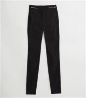 Women's Tall Black Double Zip Slim Leg Trousers New Look