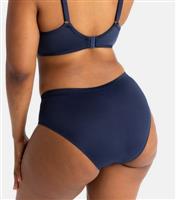 Women's Plus Size Navy Lace Hipster Briefs Curves Dorina New Look