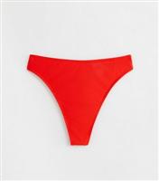 Women's Red Thong Bikini Bottoms New Look