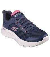 Women's Navy Go Walk Flex Caley Trainers Skechers New Look