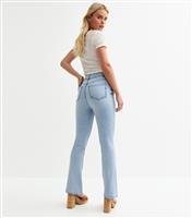 Women's Petite Light Blue Bootcut Leg Jeans New Look
