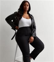 Women's Plus Size Black Slim Trousers Curves New Look