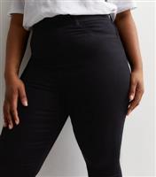 Women's Plus Size Black Mid Rise Lift & Shape Emilee Jeggings Curves New Look