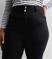 Women's Plus Size Black Lift & Shape High Waist Yazmin Skinny Jeans Curves New Look