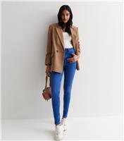 Women's Bright Blue Lift & Shape Jenna Skinny Jeans New Look