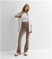 Women's Mink High Waist Flared Leggings New Look