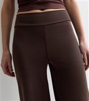 Women's Brown Wide Leg Leggings New Look