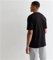 Men's Black Cotton Tokyo Logo Oversized T-Shirt New Look