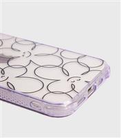 Lilac Happy Flowers iPhone Shock Case Skinnydip New Look