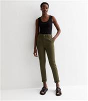 Women's Tall Khaki Mid Rise Straight Leg Chinos New Look