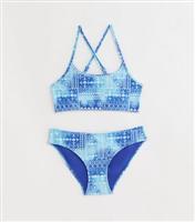 Girls' Blue Ombr Bikini Set New Look