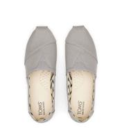 Women's Pale Grey Canvas Slip On Espadrilles Toms New Look