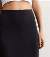 Women's Black Jersey Maxi Skirt New Look