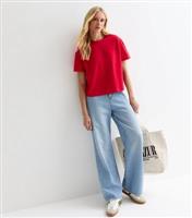 Women's Red Boxy Cotton T-Shirt New Look