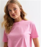 Women's Light Pink Boxy Cotton T-Shirt New Look