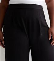 Women's Plus Size Black Wide Leg Trousers Curves New Look