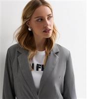 Women's Grey Marl Long Sleeve Blazer New Look