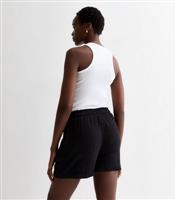 Women's Tall Black Double Cloth Shorts New Look