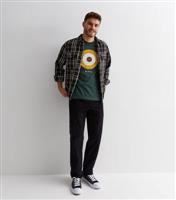 Men's Dark Green Cotton Target Logo T-Shirt Ben Sherman New Look