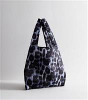 Animal Pattern Packable Tote Bag New Look