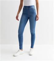 Women's Tall Blue Lift & Shape Emilee Jeggings New Look