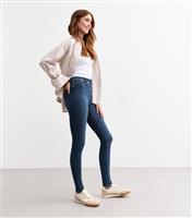 Women's Tall Dark Blue Lift & Shape Emilee Jeggings New Look