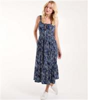 Women's Navy Cami Midi Dress Blue Vanilla New Look