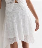 Girls' White Lace Mini Skirt New Look