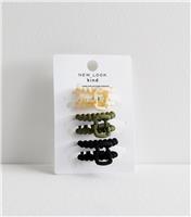 3 Pack Bubble Mini Hair Claw Clips New Look