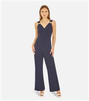 Women's Navy Ring Detail Jumpsuit Mela New Look
