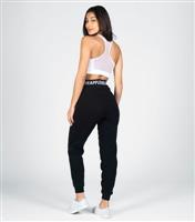Women's Black Double Band Joggers Pineapple New Look