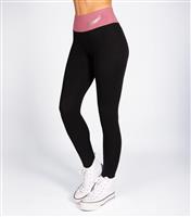 Women's Black Contrast Waistband Leggings Pineapple New Look