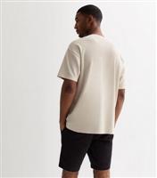 Men's Black Regular Cotton Chino Shorts New Look