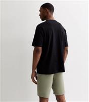 Men's Olive Regular Cotton Chino Shorts New Look