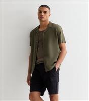 Men's Black Regular Fit Cargo Shorts New Look