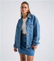 Women's Blue Denim Mini Skirt Urban Bliss New Look