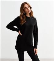 Women's Black Crew Neck Knit Jumper New Look