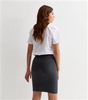 Girls' Grey Stretch Tube School Skirt New Look
