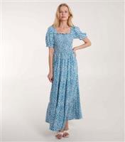 Women's Blue Floral Print Square Neck Maxi Dress Blue Vanilla New Look