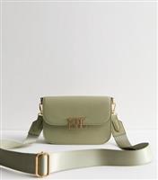 Light Green Boxy Cross Body Bag Vegan New Look