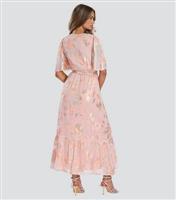 Women's Coral Jacquard Maxi Dress Finding Friday New Look