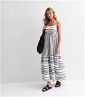Women's White Strappy Tiered Maxi Dress JDY New Look