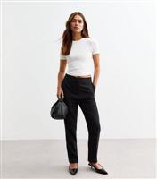 Women's Petite Black Slim Fit Trousers New Look