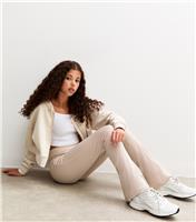 Girls' Camel Flared Athleisure Leggings New Look