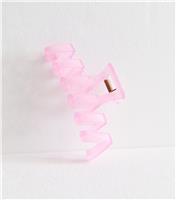 Pink Zig Zag Matte Claw Clip New Look